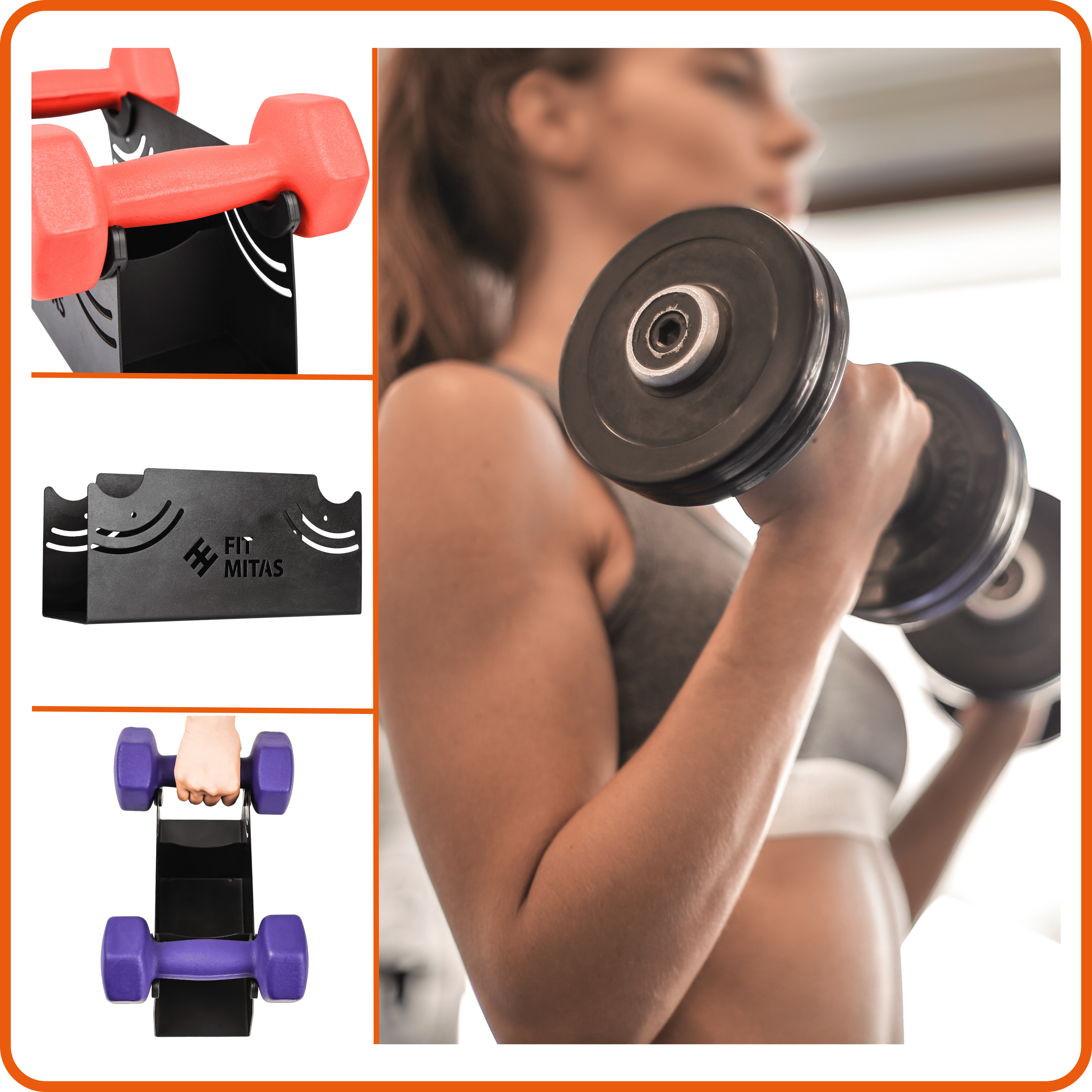 Estantería Mancuernas #Fit Mitas