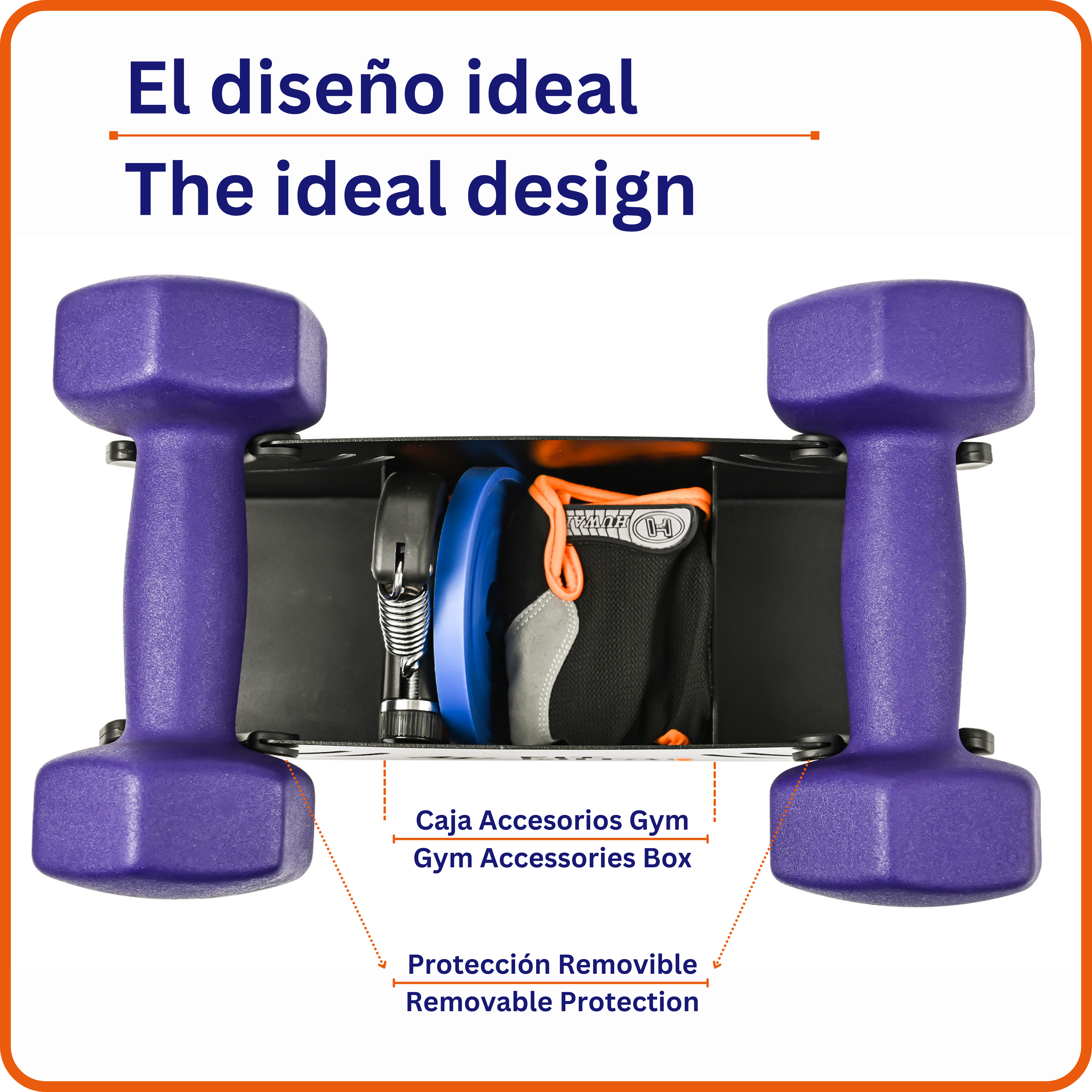 Rack de Mancuernas y Accesorios Gym